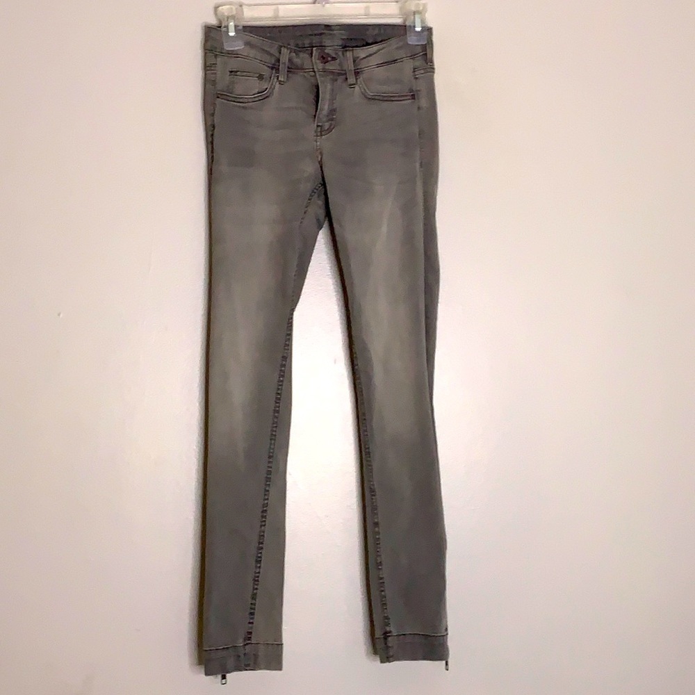 H&M &Denim Skinny Low Waist Ankle 25 Grey Jean motto ankle zipper women’s